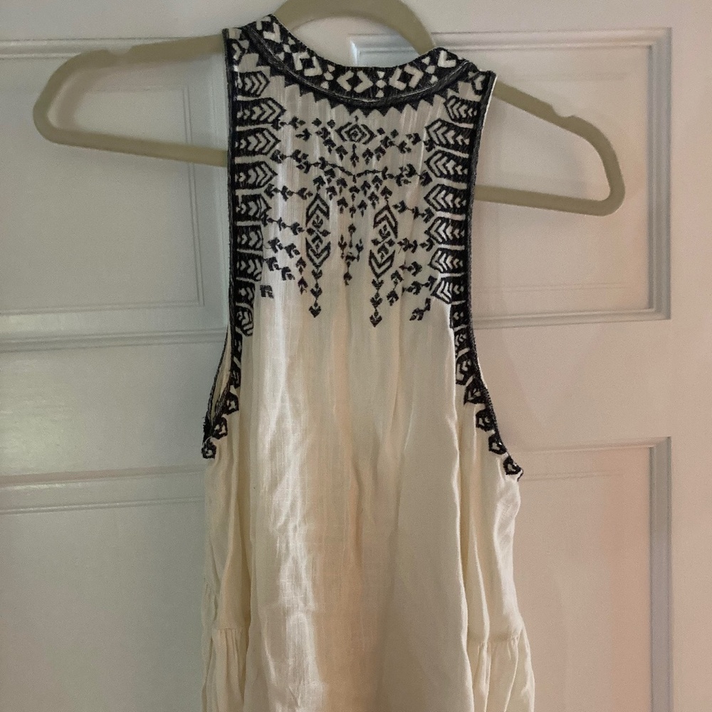 Urban Outfitters White Embroidered Top